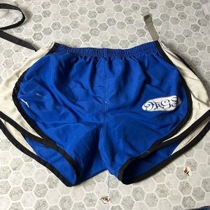 Boxercraft Small Blue White Elastic Waist Athletic Shorts